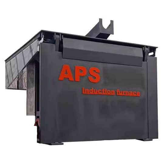 Aps 500kg 5ton Elettrico Industriale Rame Alluminio Rottami Metallici Fusione Ghisa Ottone Bronzo Forno di Fusione a Induzione di Fusione dell'Acciaio Inossidabile in Vendita