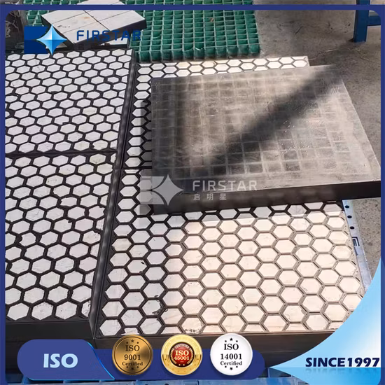 Manufacturer Rubber Steel Ceramic Wear Resistant Panels Liner with Using Alumina Hextiles for Chute Wear Solution