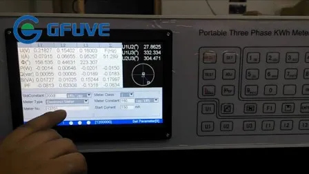 GF302D Multi-Position Portable Three Phase Kwh Meter Test Equipment